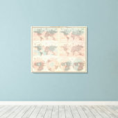 Warmte boven wereldbol canvas afdruk (Insitu (Houten vloer))