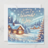 Warmte en vreugde voor 2025 feestdagenkaart (Voorkant)