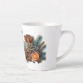 Warmte in elk schip gepersonaliseerde naam latte mok (Rechts)