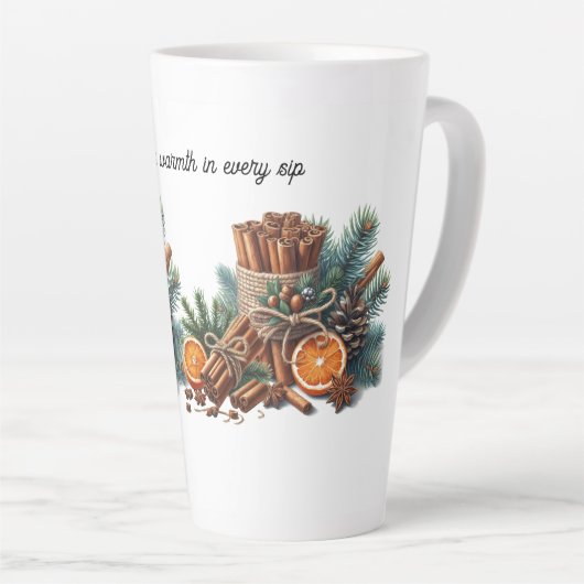 Warmte in elke slok Feestelijke Mok van vreugde (Rechterhoek)