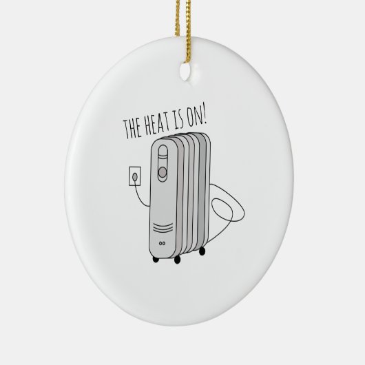 Warmte is ingeschakeld keramisch ornament (Rechts)