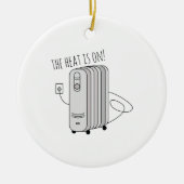 Warmte is ingeschakeld keramisch ornament (Voorkant)