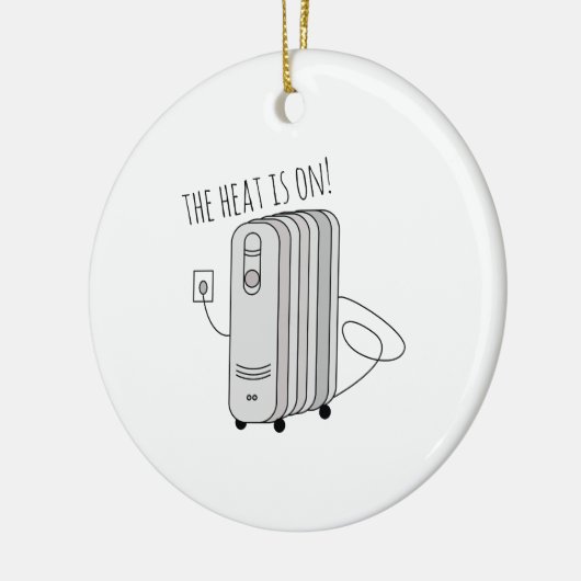 Warmte is ingeschakeld keramisch ornament (Links)
