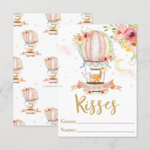 Warmte luchtballondieren raden hoeveel kaartjes kaart