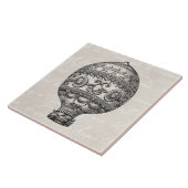  Warmte-luchtballonreactorwagens Oude luchtballonn Tegeltje (Zijkant)