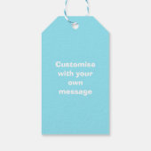 Warmte luchtballonvaarders landbouwhuisdieren gepe cadeaulabel (Achterkant)