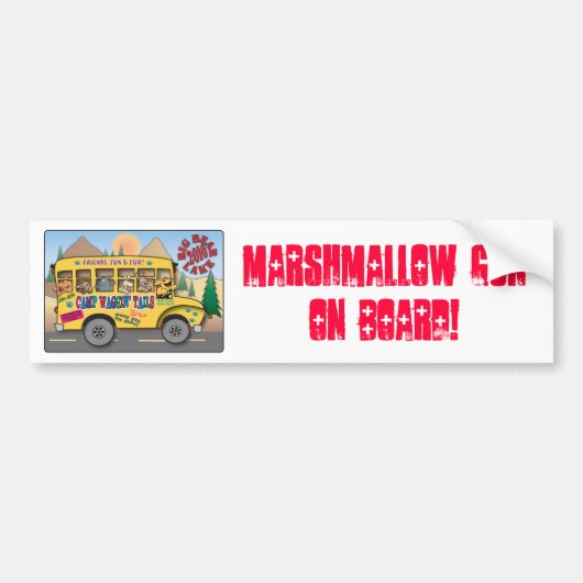 Warmte opslaan voor het kamp! bumpersticker (Voorkant)