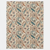 Warmte Stijl Culturele Tribal Native Dreamcatcher Fleece Deken (Voorkant)