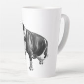 Warmte terwijl je wacht latte mok (Rechterhoek)