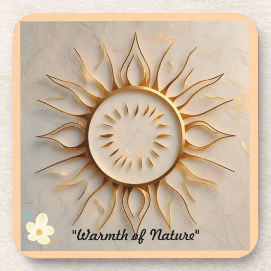"Warmte van de Natuur" Bier Onderzetter (Voorkant)