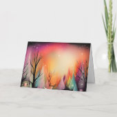 Warmte van de winter feestdagen kaart (Achterkant)