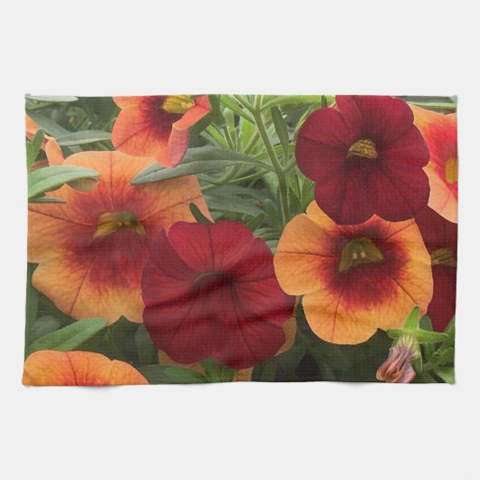 Warmte van de zonnebloem theedoek (Horizontaal)