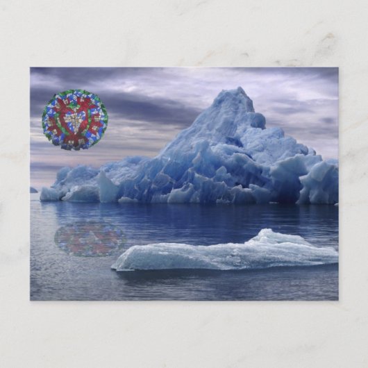 Warmte van de zoon briefkaart (Voorkant)