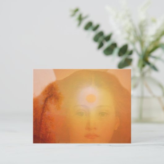 Warmte van een engel briefkaart (Staand voorkant)