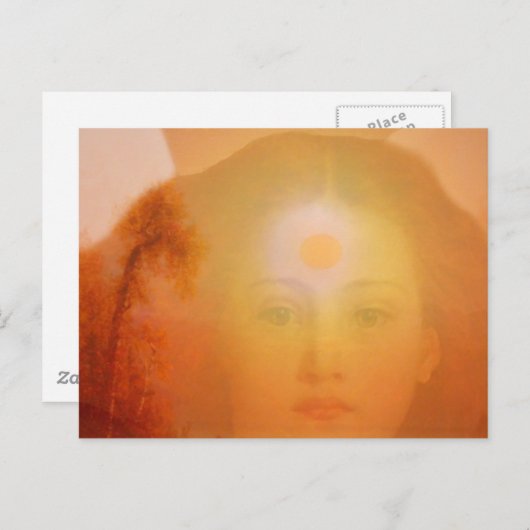 Warmte van een engel briefkaart (Voorkant / Achterkant)