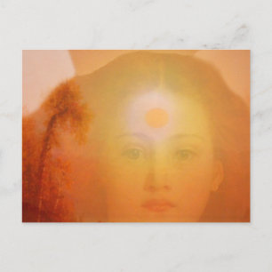 Warmte van een engel briefkaart