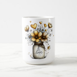 Warmte van een mooie thuis koffiemok