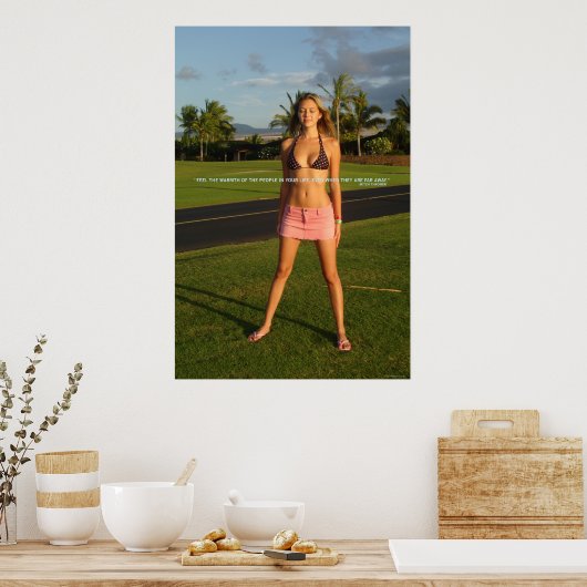 Warmte van mensen poster (Keuken)