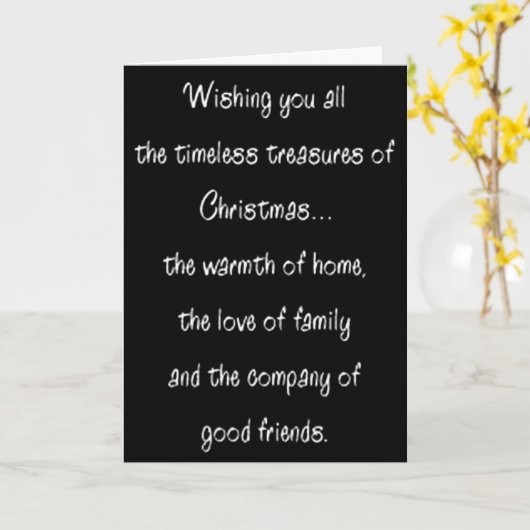 "WARMTE VAN THUIS, LIEFDE VOOR FAMILIE / VRIENDEN" KAART (Gele Bloem)