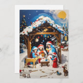 Warmte van Vriendschap: Kerst Wenskaart Feestdagenkaart (Voorkant / Achterkant)