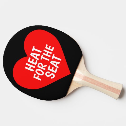 WARMTE VOOR ZITPLAATS VALENTIJN PONG PADDLE TAFELTENNISBATJE (Zijkant)