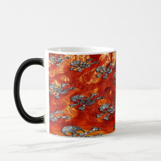 Warmteactivering Verschijnend schedel- en beendere Magische Mok (Links)