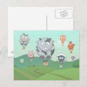 Warmteballonvaarders Briefkaart (Voorkant / Achterkant)