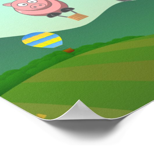 Warmteballonvaarders Poster (Hoek)