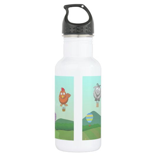 Warmteballonvaarders Waterfles (Achterkant)