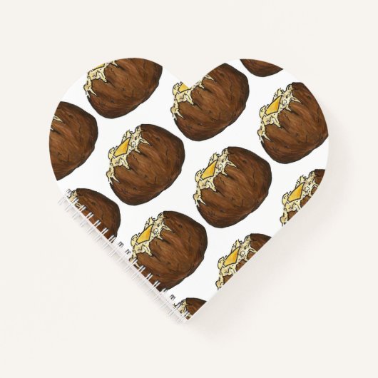 Warmtegebluste aardappel met butter Picnic Food Fo Notitieboek (Voorkant)