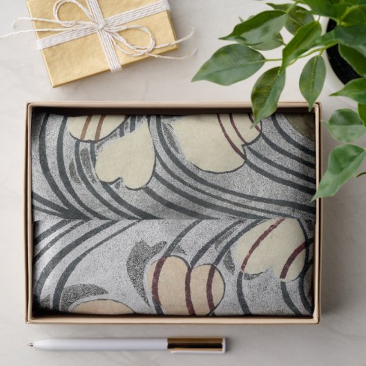 Warmtegevormde bladeren in water tissuepapier (Geschenk)