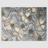 Warmtegevormde bladeren in water tissuepapier (Voorkant)