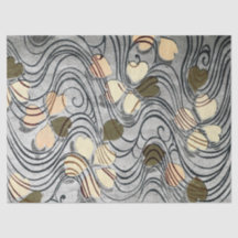 Warmtegevormde bladeren in water