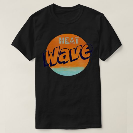 Warmtegolf grafische zomer t-shirt (Design voorkant)