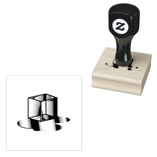 Warmtegolfijsblokje Rubberstempel (Gestempeld)
