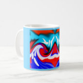 Warmtegolfkunst Koffiemok (Voorkant links)