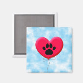 Warmtekaartballon met een dubbele wand magneet (Voorkant / Achterkant)