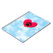 Warmtekaartballon met een dubbele wand notitieboek (Linkerzijde)