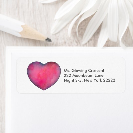 Warmteliefdesretouradreslabels Etiket (Insitu)