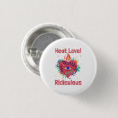 Warmteniveau Ridiculous Curry Liefhebber Ronde Button 3,2 Cm (Voorkant /achterkant)