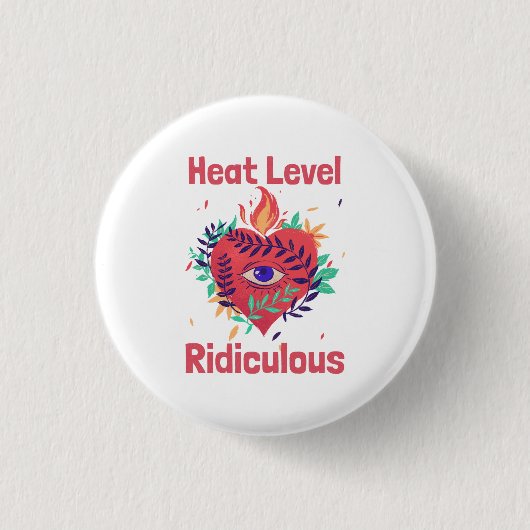 Warmteniveau Ridiculous Curry Liefhebber Ronde Button 3,2 Cm (Voorkant)