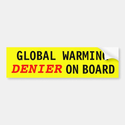 Warmteopwekker aan boord bumpersticker (Voorkant)