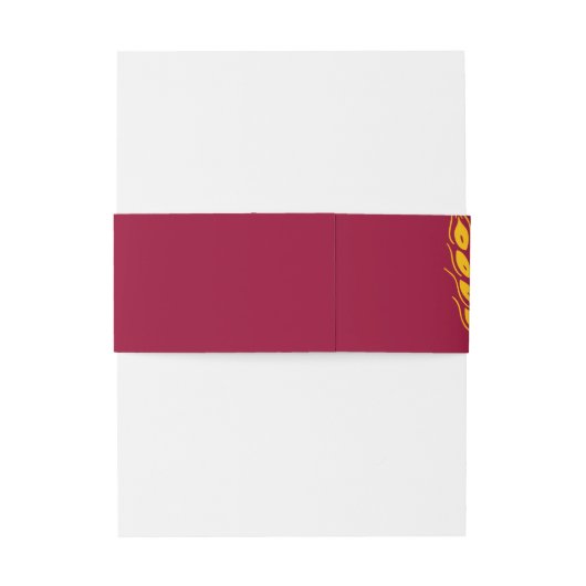 Warmteoren, gebak, van bakkeramische banketbakkers uitnodigingen wikkel (Achterkant Voorbeeld)