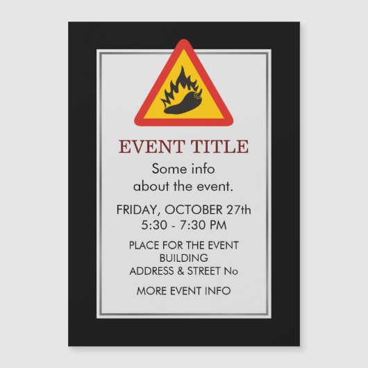 Warmtepepergevarenbord (Voorkant)