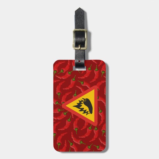 Warmtepepergevarenbord Bagagelabel (Voorkant verticaal)