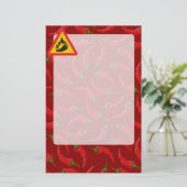 Warmtepepergevarenbord Briefpapier (Staand voorkant)