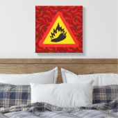 Warmtepepergevarenbord Canvas Afdruk (Insitu (Slaapkamer))