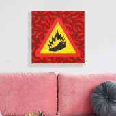 Warmtepepergevarenbord Canvas Afdruk (Insitu (Woonkamer))