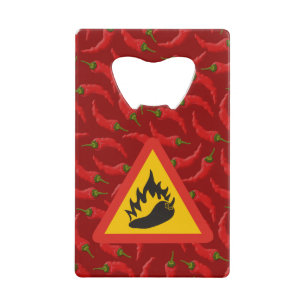 Warmtepepergevarenbord Creditkaart Flessenopener