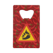 Warmtepepergevarenbord Creditkaart Flessenopener (Achterkant)